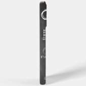 Typografie-kalligrafie Parijs Frankrijk Eiffel Tow Case-Mate iPhone Case (Achterkant / Rechts)