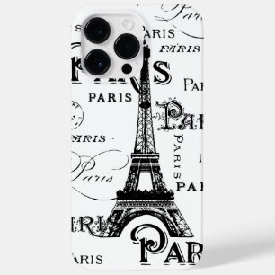 Typografie-kalligrafie Parijs Frankrijk Eiffel Tow Case-Mate iPhone 14 Pro Max Hoesje