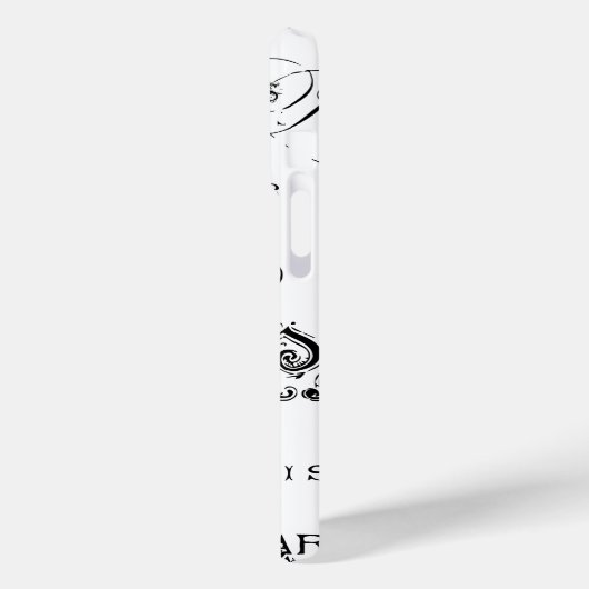 Typografie-kalligrafie Parijs Frankrijk Eiffel Tow Case-Mate iPhone Case (Achterkant / Links)