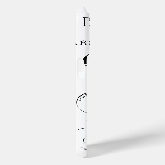 Typografie-kalligrafie Parijs Frankrijk Eiffel Tow Case-Mate iPhone Case (Achterkant / Rechts)