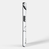 Typografie-kalligrafie Parijs Frankrijk Eiffel Tow Case-Mate iPhone Case (Achterkant / Rechts)