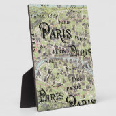 Typografie-kalligrafie Parijs Frankrijk Eiffel Tow Fotoplaat (Zijkant)