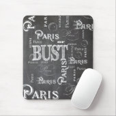 Typografie-kalligrafie Parijs Frankrijk Eiffel Tow Muismat (Met muis)