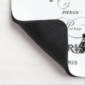 Typografie-kalligrafie Parijs Frankrijk Eiffel Tow Muismat (Hoek)