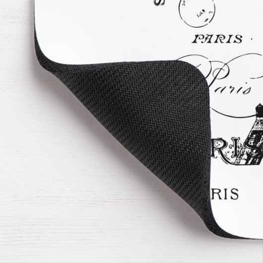 Typografie-kalligrafie Parijs Frankrijk Eiffel Tow Muismat (Hoek)