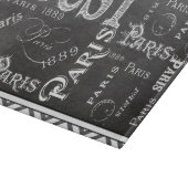 Typografie-kalligrafie Parijs Frankrijk Eiffel Tow Snijplank (Hoek)