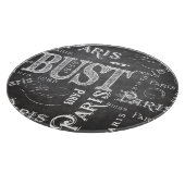 Typografie-kalligrafie Parijs Frankrijk Eiffel Tow Snijplank (Hoek)