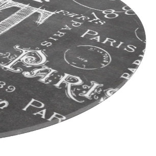 Typografie-kalligrafie Parijs Frankrijk Eiffel Tow Snijplank