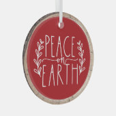 Typografie Keepsake Tree Glas Ornament (Voorkant Rechts)