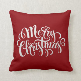 Typografie Kerst en Nieuwjaar Kussen