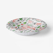 Typografie kerst papieren kommen (Gebogen)