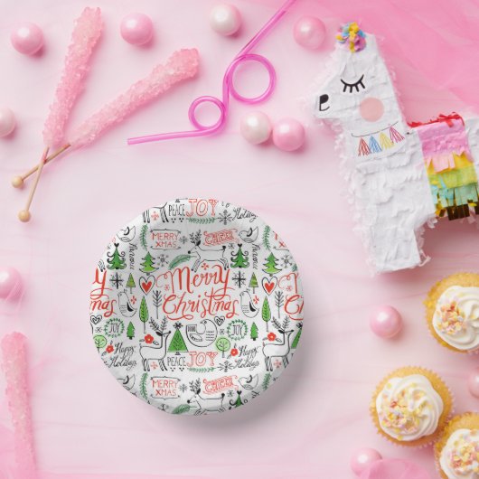 Typografie kerst papieren kommen (Feest)