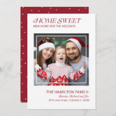 Typografie kerstbeweging Aankondiging Foto (Voorkant / Achterkant)