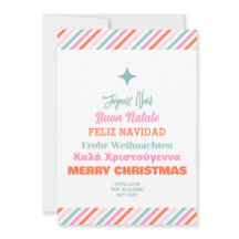Typografie Kerstboom in Meerdere Talen