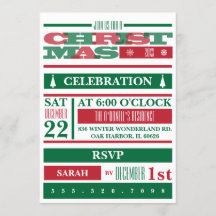 Typografie kerstfeest