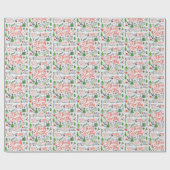 Typografie-kersttissue paper cadeaupapier (Vlak)