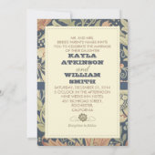  typografie kleurrijke huwelijksuitnodigingen kaart (Achterkant)