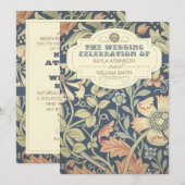  typografie kleurrijke huwelijksuitnodigingen kaart (Voorkant / Achterkant)