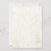 Typografie Kraft Paper Wedding Invitations Kaart (Achterkant)