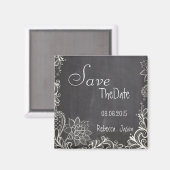  typografie Krijtbord opslaan van de datum Magneet (Voorkant / Achterkant)