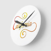 Typografie Kunst in Californië Ronde Klok (Hoek)