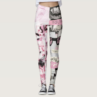 Typografie kunst Leggings modern 24SS printpatroon