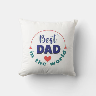 Typografie Kussen Kussen Beste Papa Ter Wereld Pil