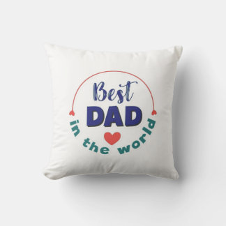 Typografie Kussen Kussen Beste Papa Ter Wereld Pil