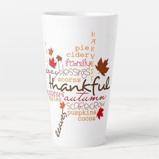 Typografie Latte Mok (Voorkant)