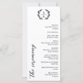 Typografie Laurel Wreath Monogram Wedding (Voorkant)