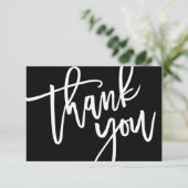 Typografie, Lettering, Baby shower, Birthday Party Bedankkaart (Staand voorkant)