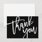 Typografie, Lettering, Baby shower, Birthday Party Bedankkaart (Voorkant / Achterkant)