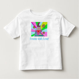 Typografie Liefde Grafische Heldere Kleuren Kinder Shirts