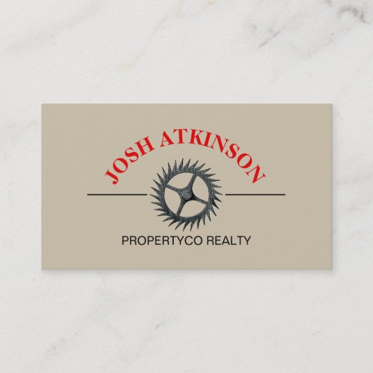 Typografie-Logo minimalistische aangepaste Sjabloo Visitekaartje (Voorkant)