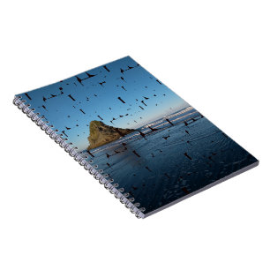 Typografie LOVE Custom Photo Seascape Notitieboek