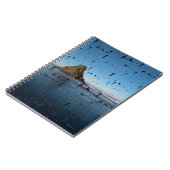 Typografie LOVE Custom Photo Seascape Notitieboek (Linkerzijde)