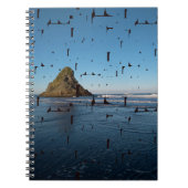 Typografie LOVE Custom Photo Seascape Notitieboek (Voorkant)