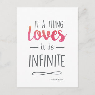 Typografie Love Quote Briefkaart