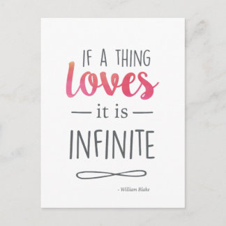 Typografie Love Quote Briefkaart