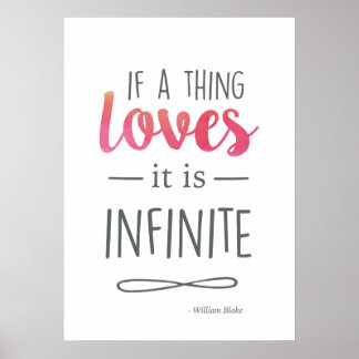 Typografie Love Quote Poster