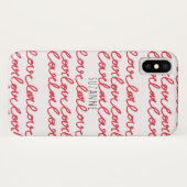 Typografie Love Valentijn Case-Mate iPhone Case (Achterkant (horizontaal))