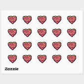 Typografie 'Love Yourself' Hartsticker Ronde Sticker (Vel)