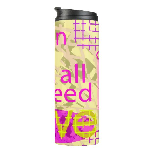 Typografie Loving Inspiration Thermosbeker (Geroteerd rechts)