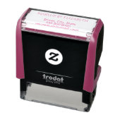 Typografie Make-up Studio Naam Retouradres Zelfinktende Stempel (Product)