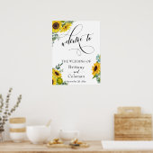 Typografie maken het gebarentaal afbreken poster (Keuken)