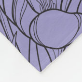 Typografie met bloemen fleece deken (Hoek)