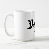 Typografie met Cute Hearts Daughter Coffee-Mok Koffiemok (Links)