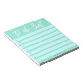 Typografie met penseel Pastels Turquoise Takenlijs Notitieblok (Schuin)