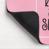 Typografie met zon en wolken stijgt en schittert muismat (Hoek)