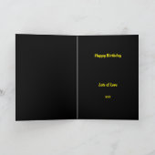 Typografie Mijn stiefvader is citaten verjaardag Kaart (Binnen)